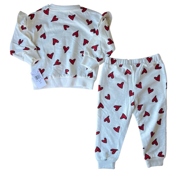 Jessica Simpson French Terry Heart Set | 18M - Picture 5 of 5